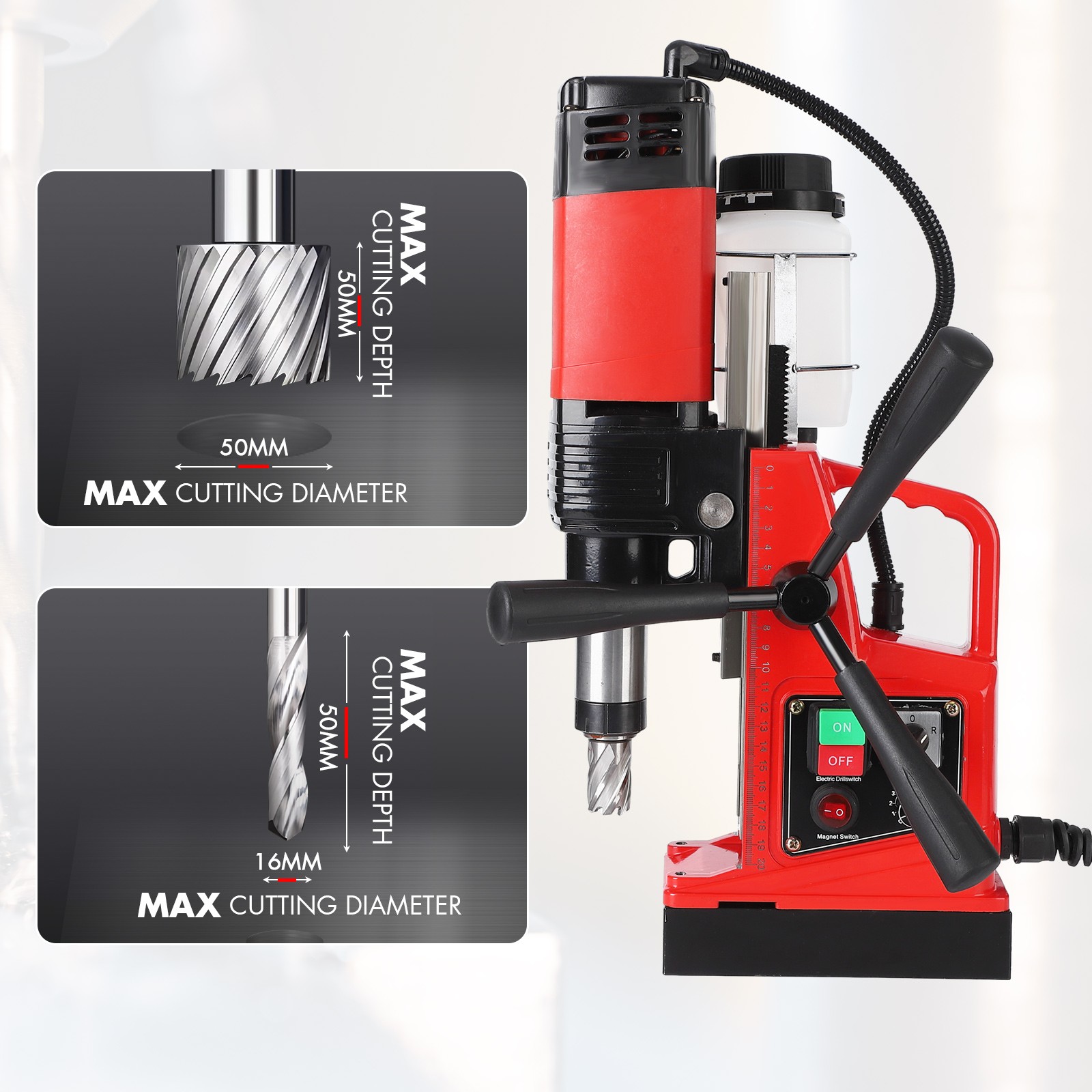 High-Precision Magnetic Drill Press 1400W Professional Electric Drilling Machine