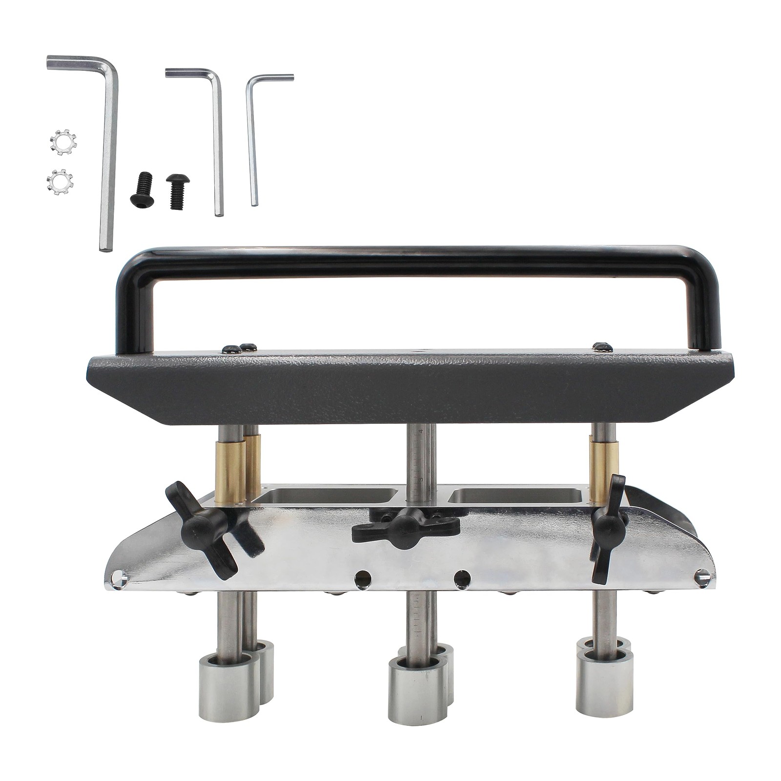 3-Station Edge Roller Bender,5/8″-4″ Bends in 29-22 Steel at 0-90° Angle Black
