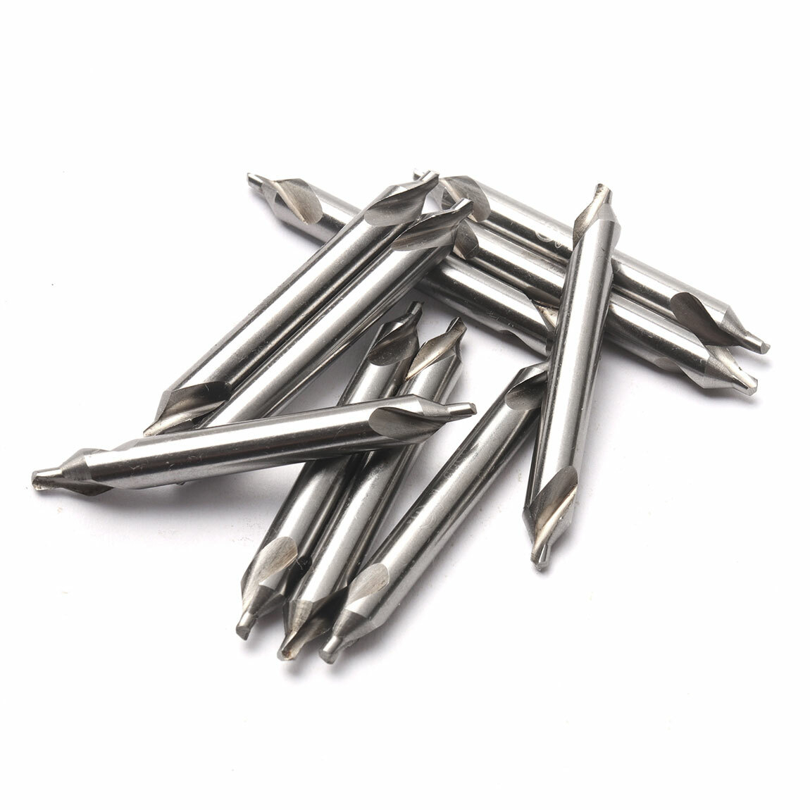 10PCS HSS 60 Degree Countersink Drill Bit Set, 3.0mm Center Hole Tool for Metal