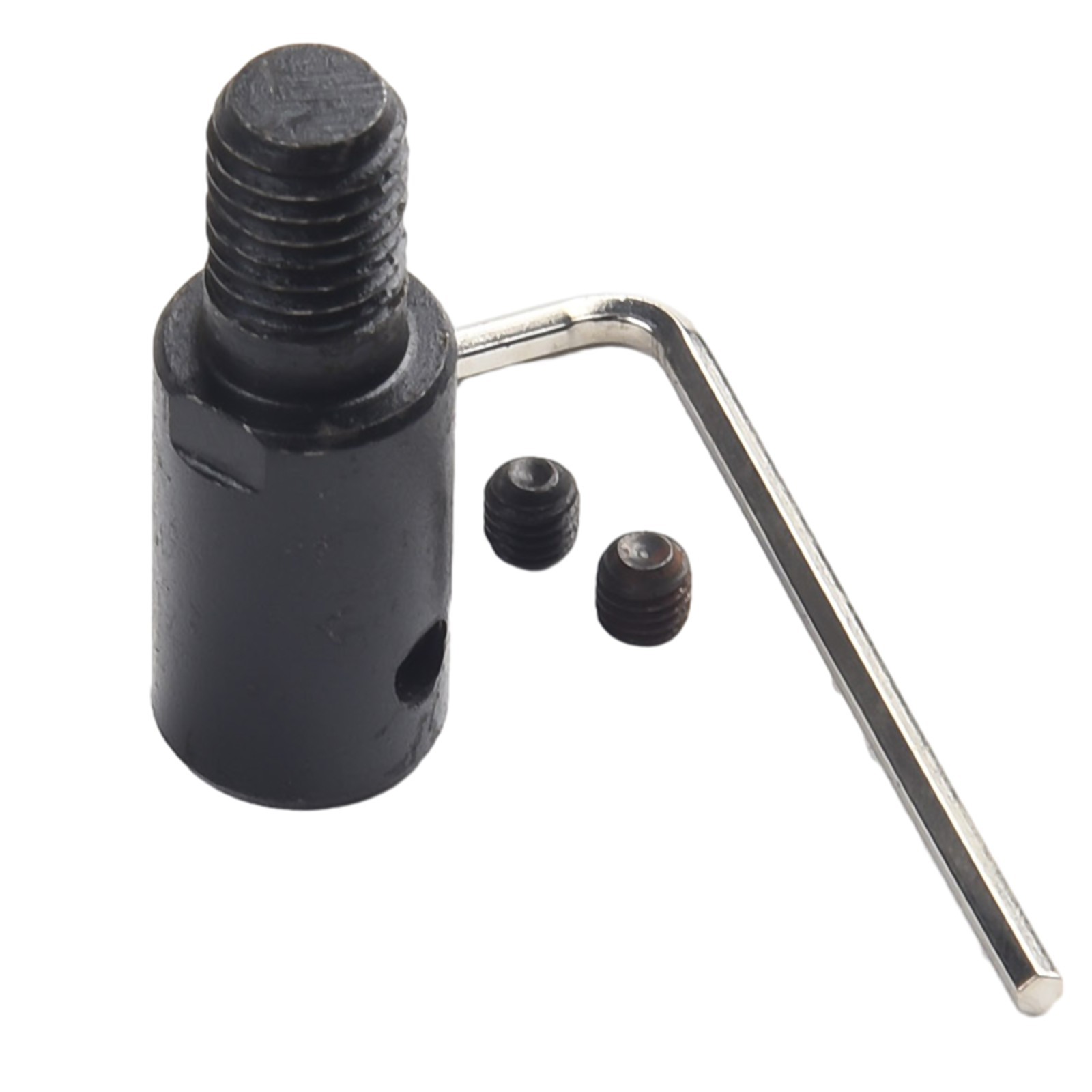 Black/Silver Shaft Motor Coupling Socket Adapter for Saw Blade Grinding