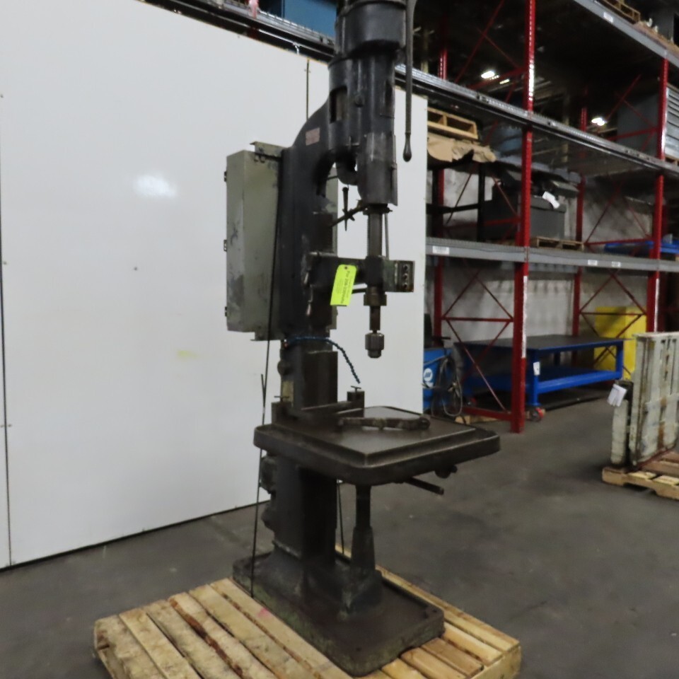 Avey Size 2 Antique Drill Press 12″ Throat 6″ Stroke 208-220/230V 3Ph Tested
