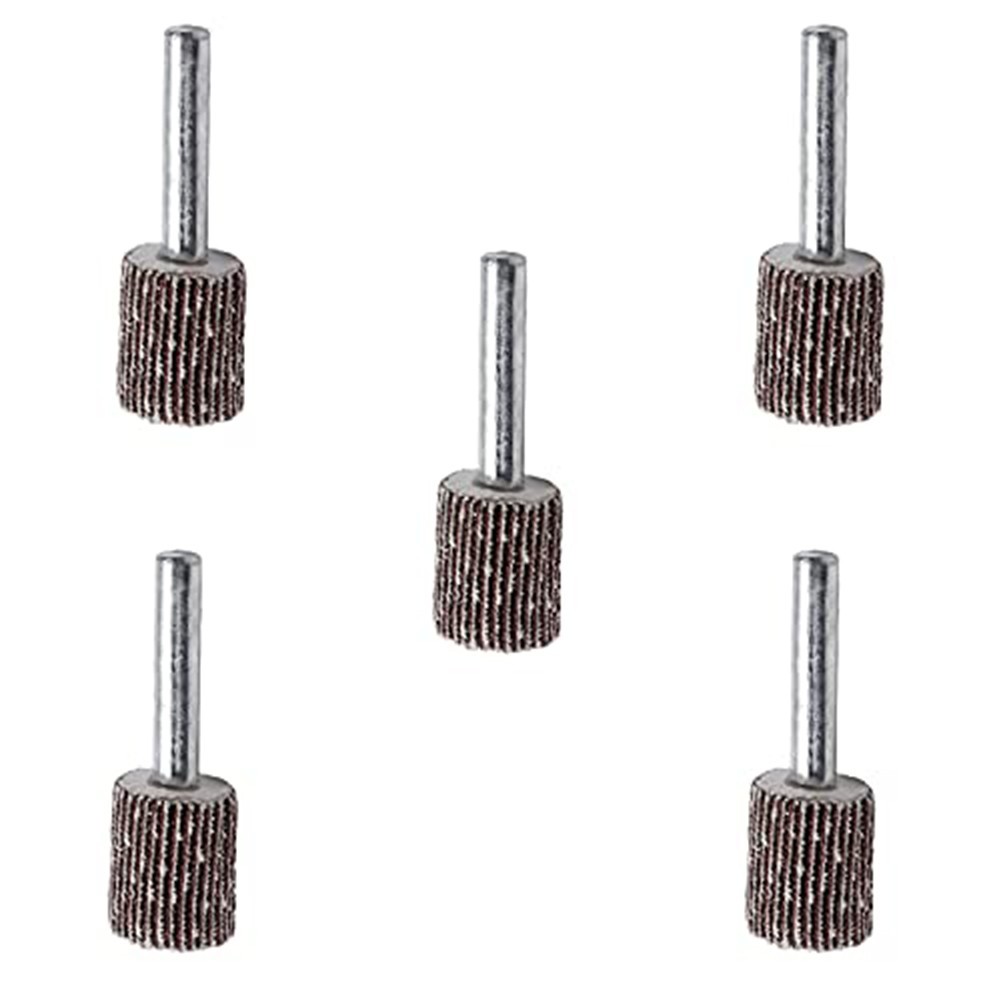 Professional 15mm Flap Wheels for Deburring and Finishing 80 Grits Pack of 5