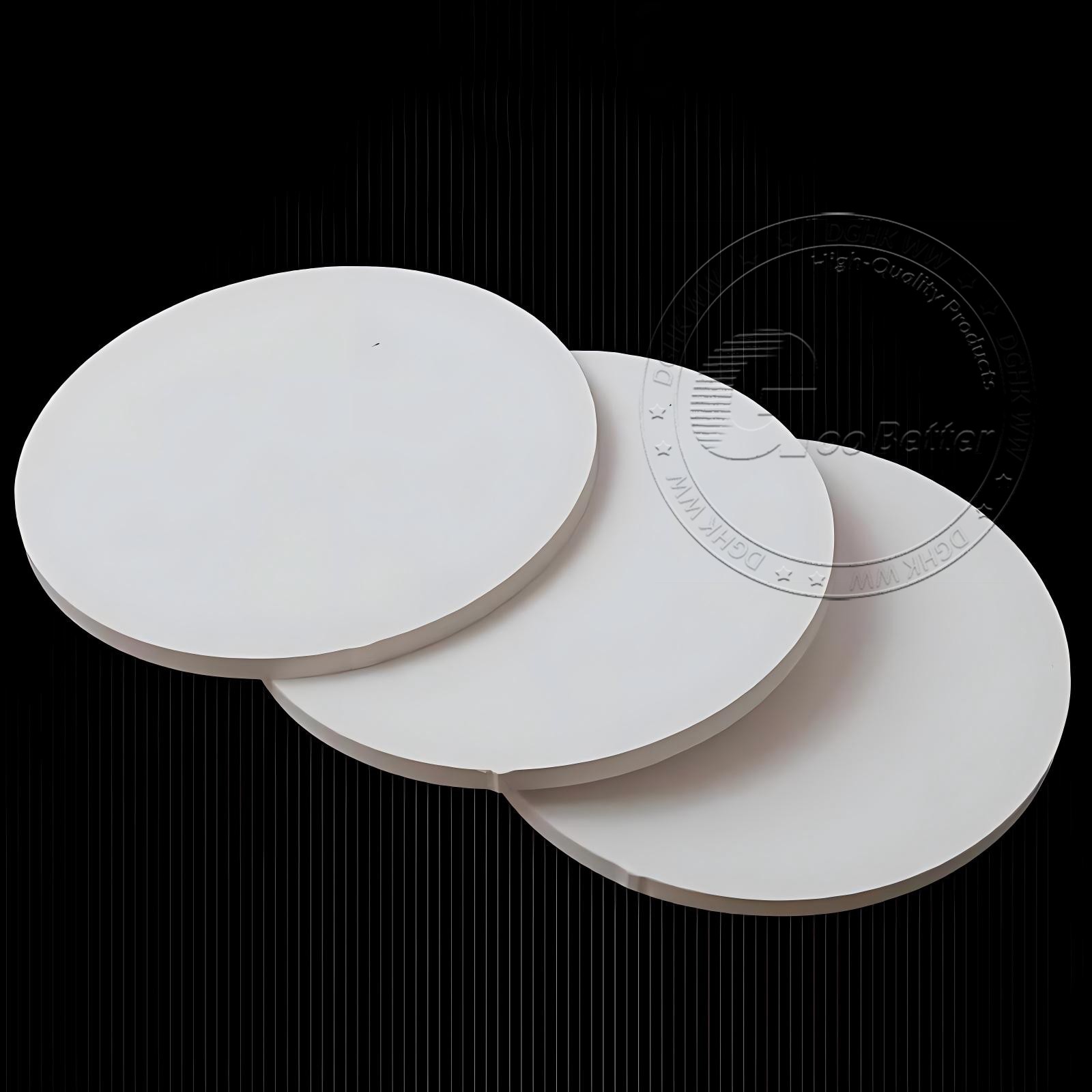 White PVC Plastic Round Discs Diameter 20-400mm Thickness 3-30mm Rigid PVC Sheet