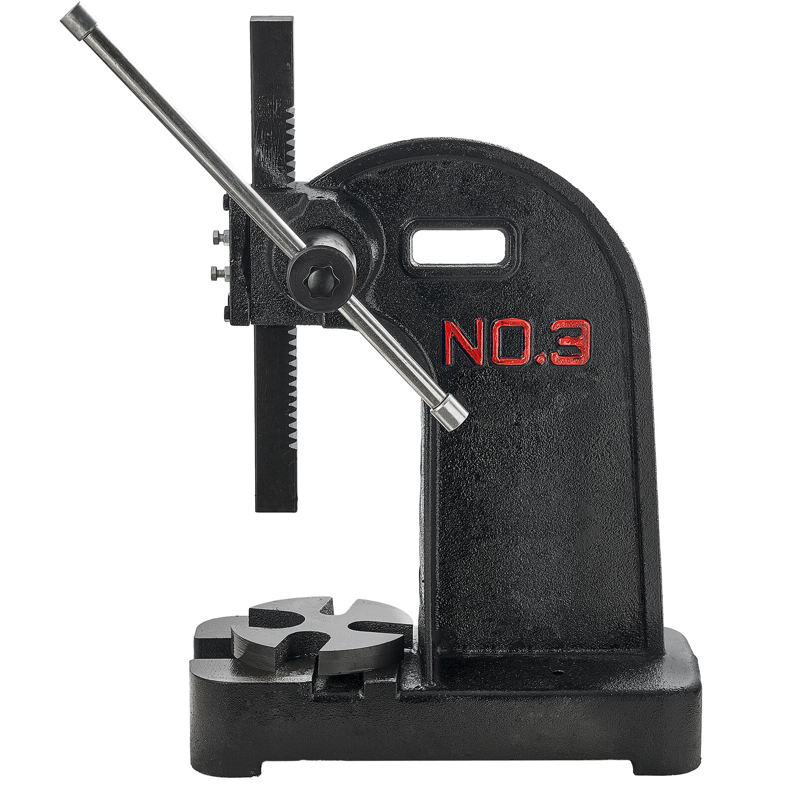 VEVOR Arbor Press 3 Ton Lever Bench Mountable Bearings Cast Iron Manual Desktop