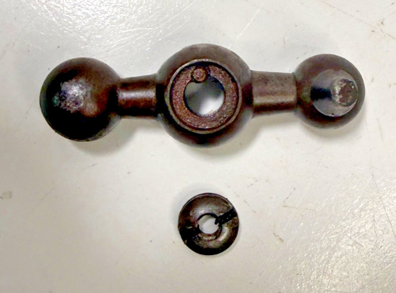 South Bend 9″ Lathe Crossfeed & Compound Dial handle, broken knob
