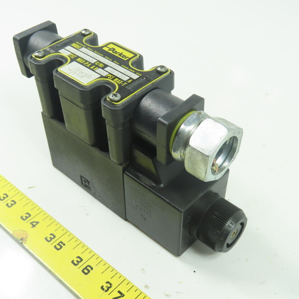 Parker D1VW020HNYCF91XB1072 120V Hydraulic Valve 5000PSI 50/60Hz 0.46A