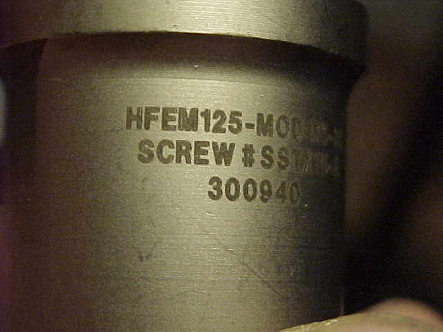 NEW DAPRA HFEM125-MOD-R3-3C 3 Flute Indexable End Mill Screw #SSTX15-S USA