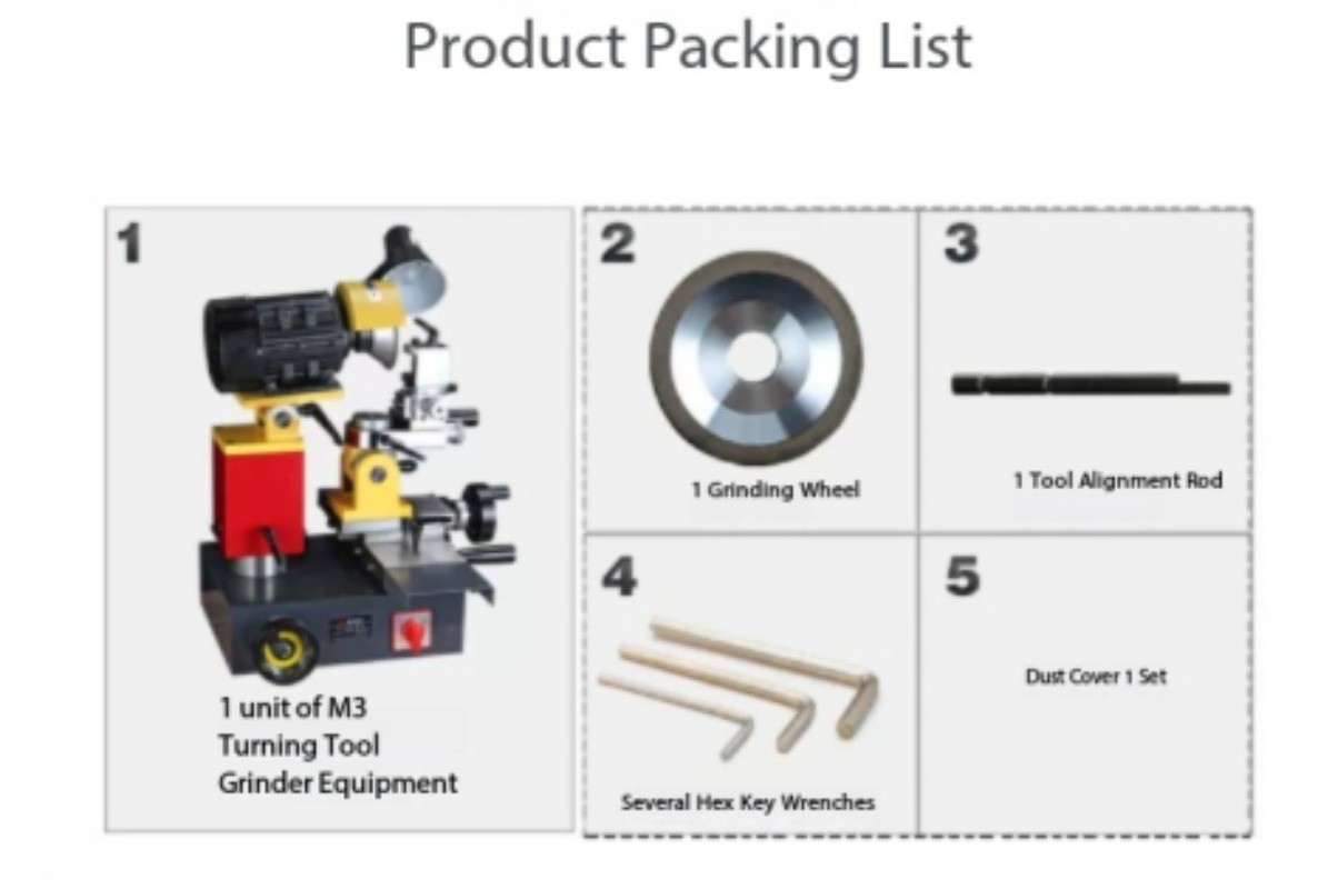 Welded Thread Turning Tool Grinder | Multi-Function Alloy Regrinding Machine