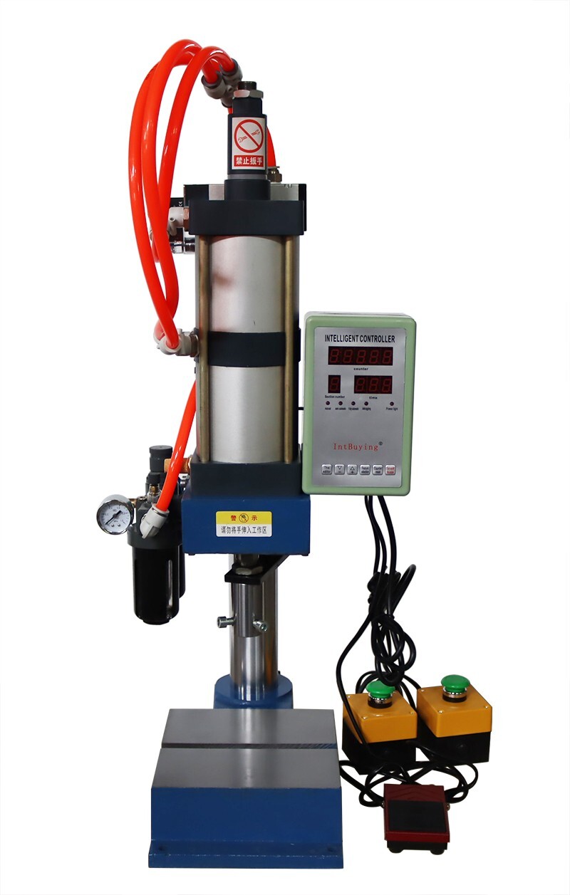 Pneumatic Punch Press Machine 1Ton 2200Lbs Sheet Metal Hole Press Machine 110V