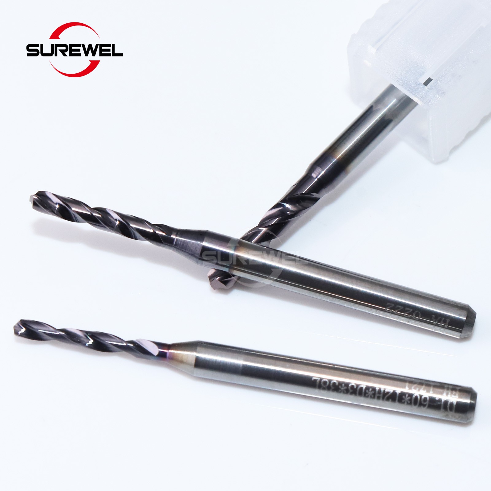 Micro Drill 0.1mm to 1.69mm Solid Carbide Min Bit CNC Machining Tool Precision