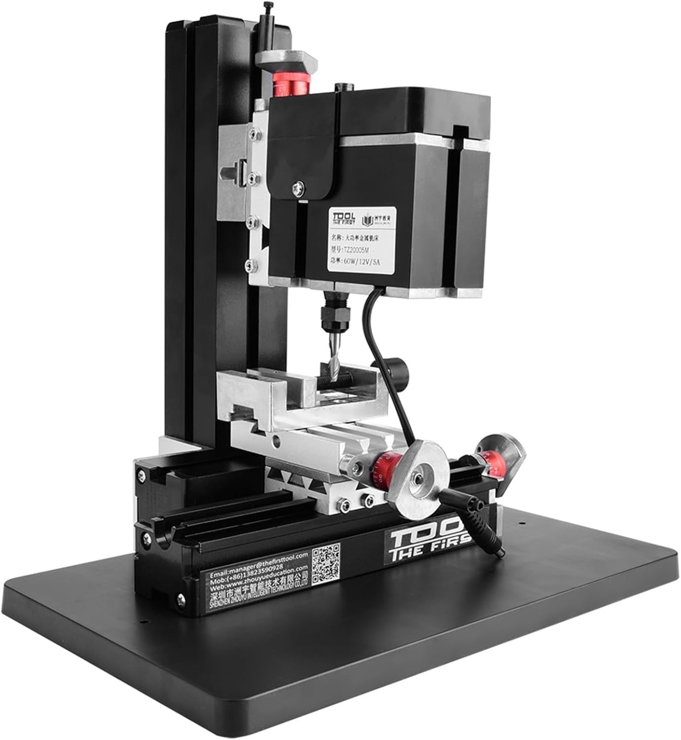 60W Mini Milling Machine – 12000RPM Multifunctional DIY Lathe for Metal & Wood