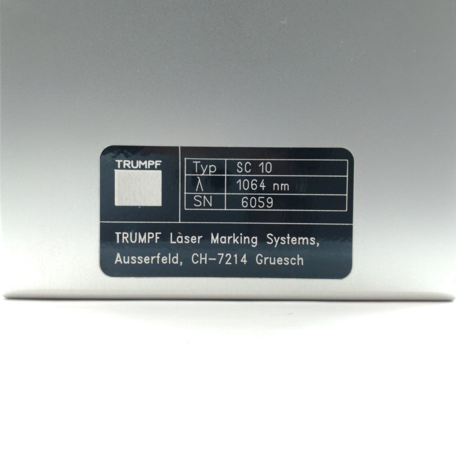 Trumpf TruMark 3020 LASER Marking Head, 1064nm, 290 x 290mm @ 16.5″ FL