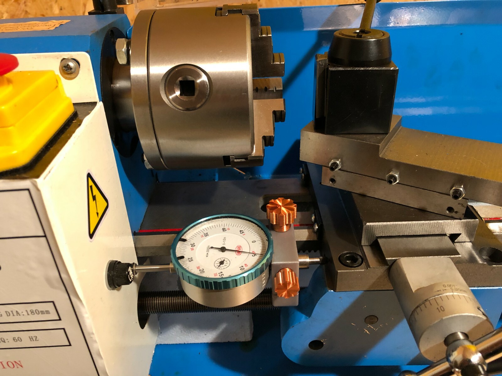 Vevor Metal lathe carriage Dial Indicator Holder (Indicator NOT included!)