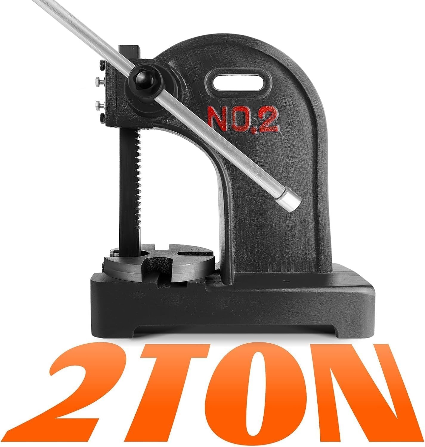 Arbor Press 2 Ton Lever Bench Mountable Bearings Cast Iron Manual Desktop Black