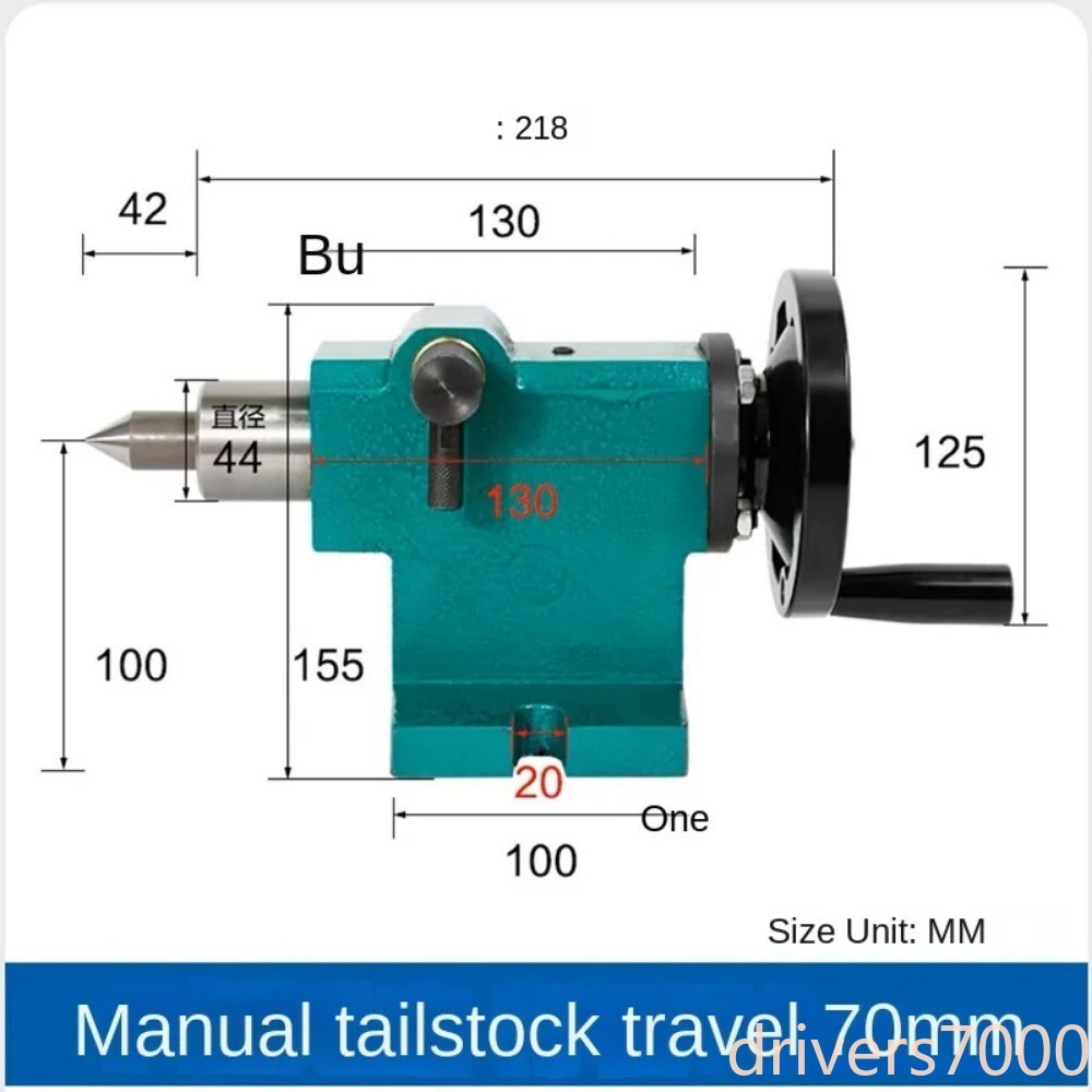 Woodworking Simple and Fast Retractable Beads Machine Lathe Tailstock Assembly
