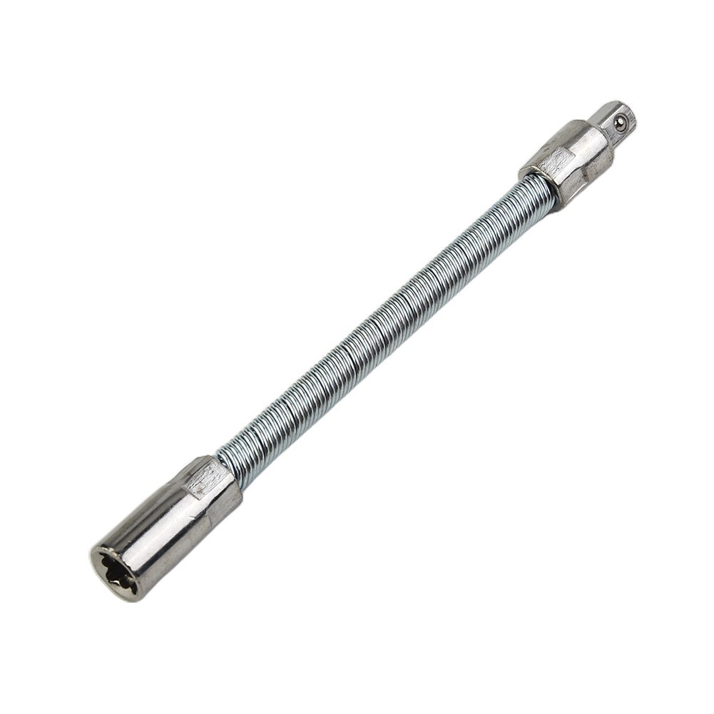 Socket Extension Flexible 45#steel 90-degree Bend Polished Chrome Plating