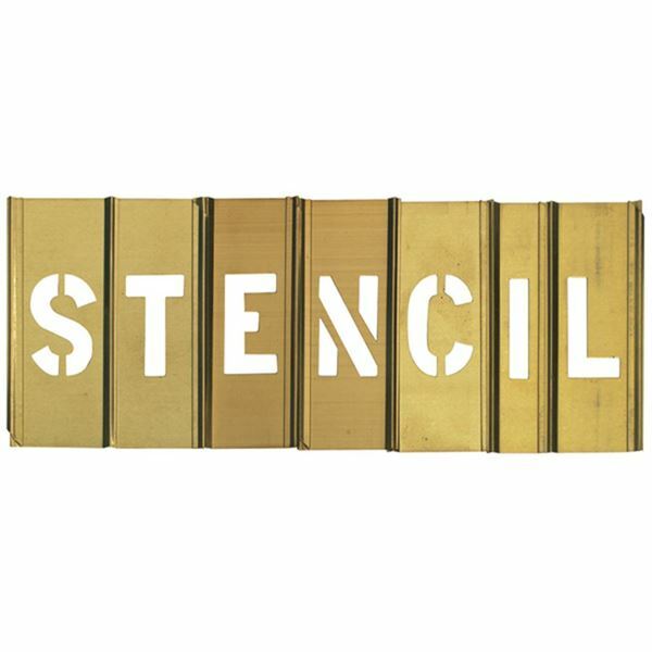 C.H. Hanson 10031 2″ 33 Pc 2″ Brass Interlocking Letter Stencil Set