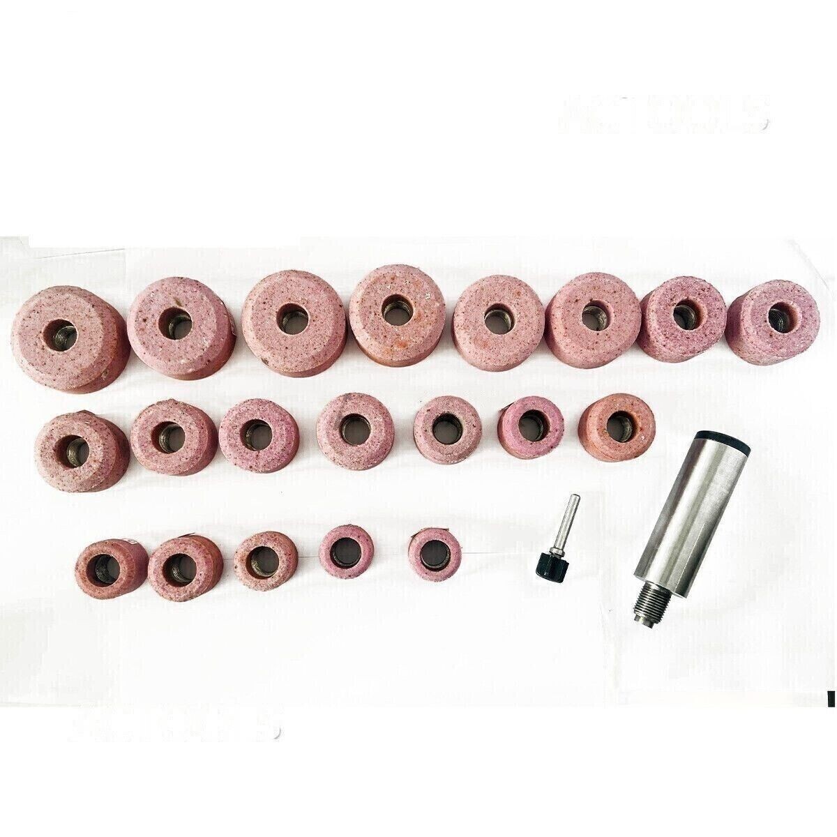 Valve Seat Grinding Stones Set Of 20 Pcs For Black And Decker + Holder 9/16″ IND