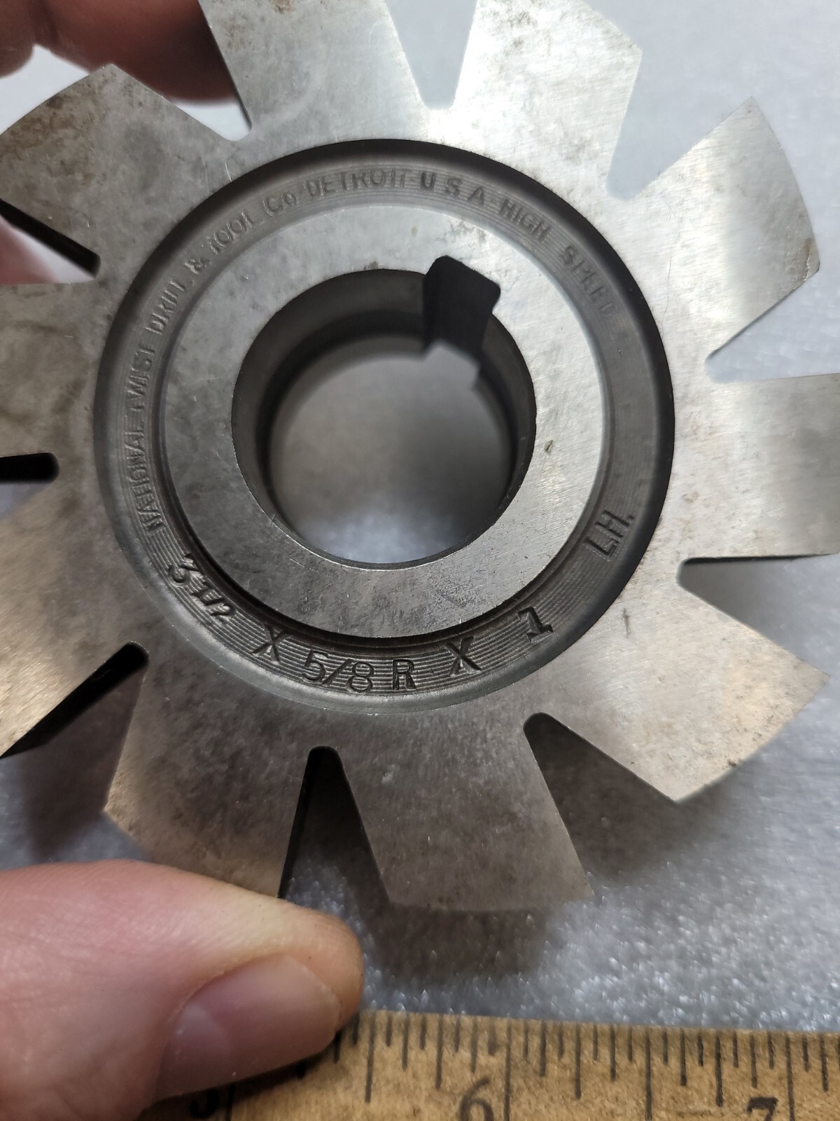 NTD 5/8″ RADIUS HS CORNER ROUNDING MILLING CUTTER, 3 1/2″ x 5/8R x 1 LH