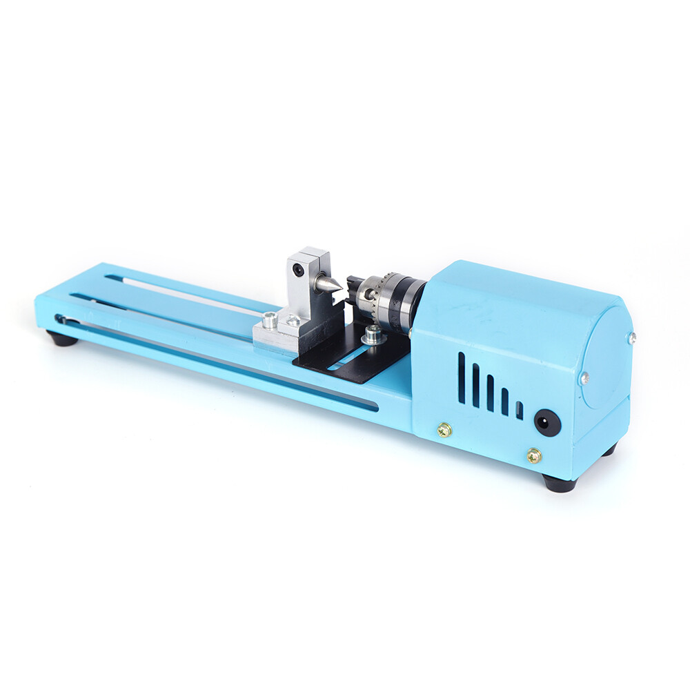 Small Mini Aluminum Alloy Lathe Polishing Machine Woodworking Cutting DIY Tools