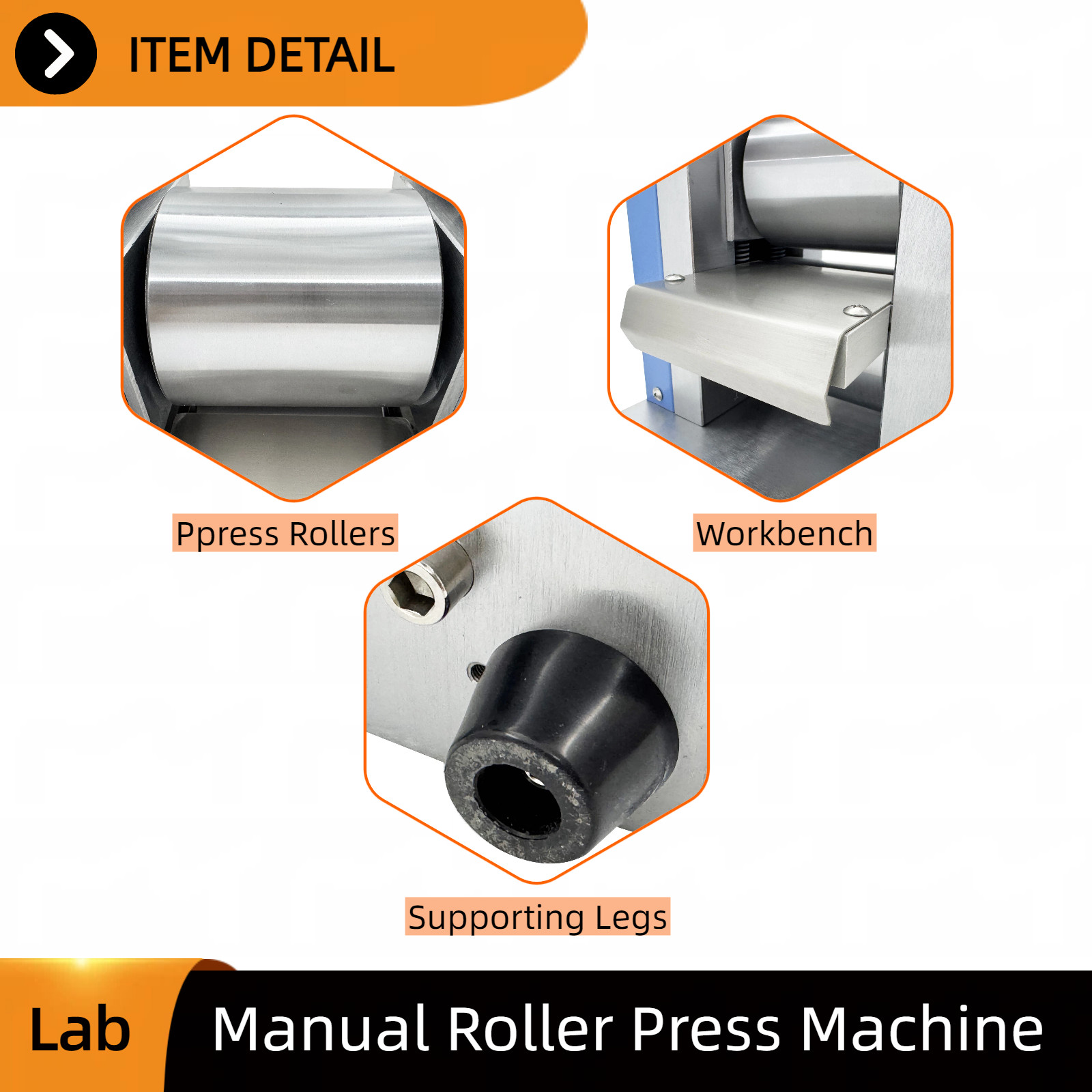 Manual Roller Press Lab Use with Digital Display for Battery Calendering