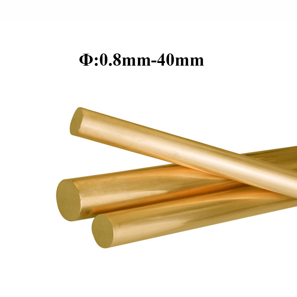 H62 Brass Round Metal Rod Φ0.8/1/1.2/1.3/1.5/1.6/1.8/2/2.2/2.3/2.4/2.5/2.6-40mm