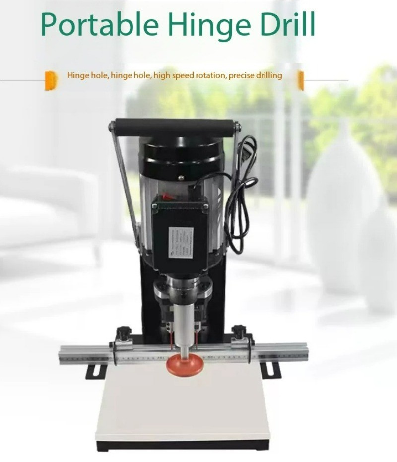 Portable and Compact Three-in-one Assembly Hole Drilling Kit with Hinge Drill