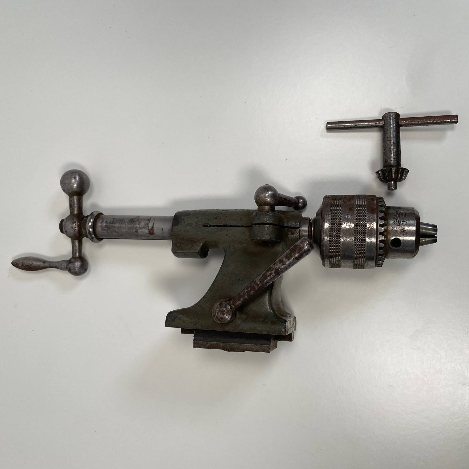 Lorch 65mm Tailstock w/ Original Erkawe Chuck & Key – Lorch LLRGN 10mm Lathe