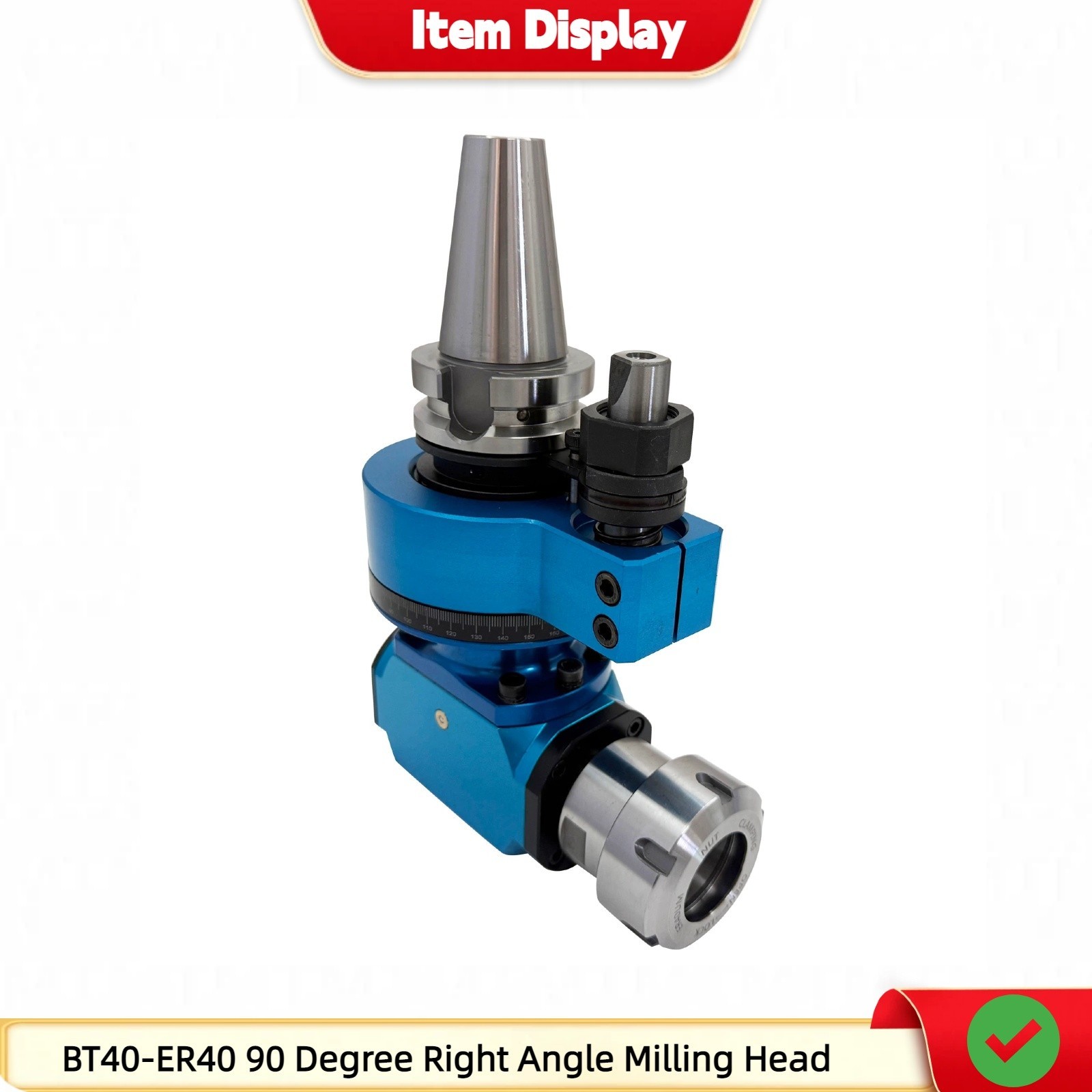 BT40-ER40 90 Degree Milling Head CNC Machining Center Side Milling Head