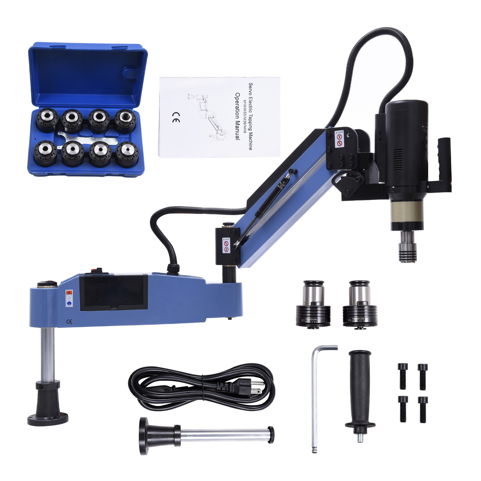 Electric Tapping Machine M4-M24 1200W Touch-Screen With Flexible Arm 110V