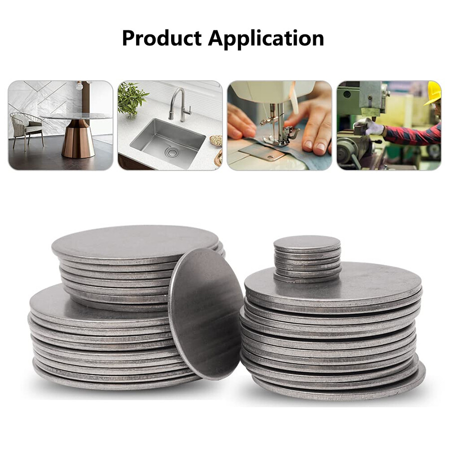 304 Stainless Steel Sheet Disc Brushed Round Steel Plate Diameter 100mm – 300mm