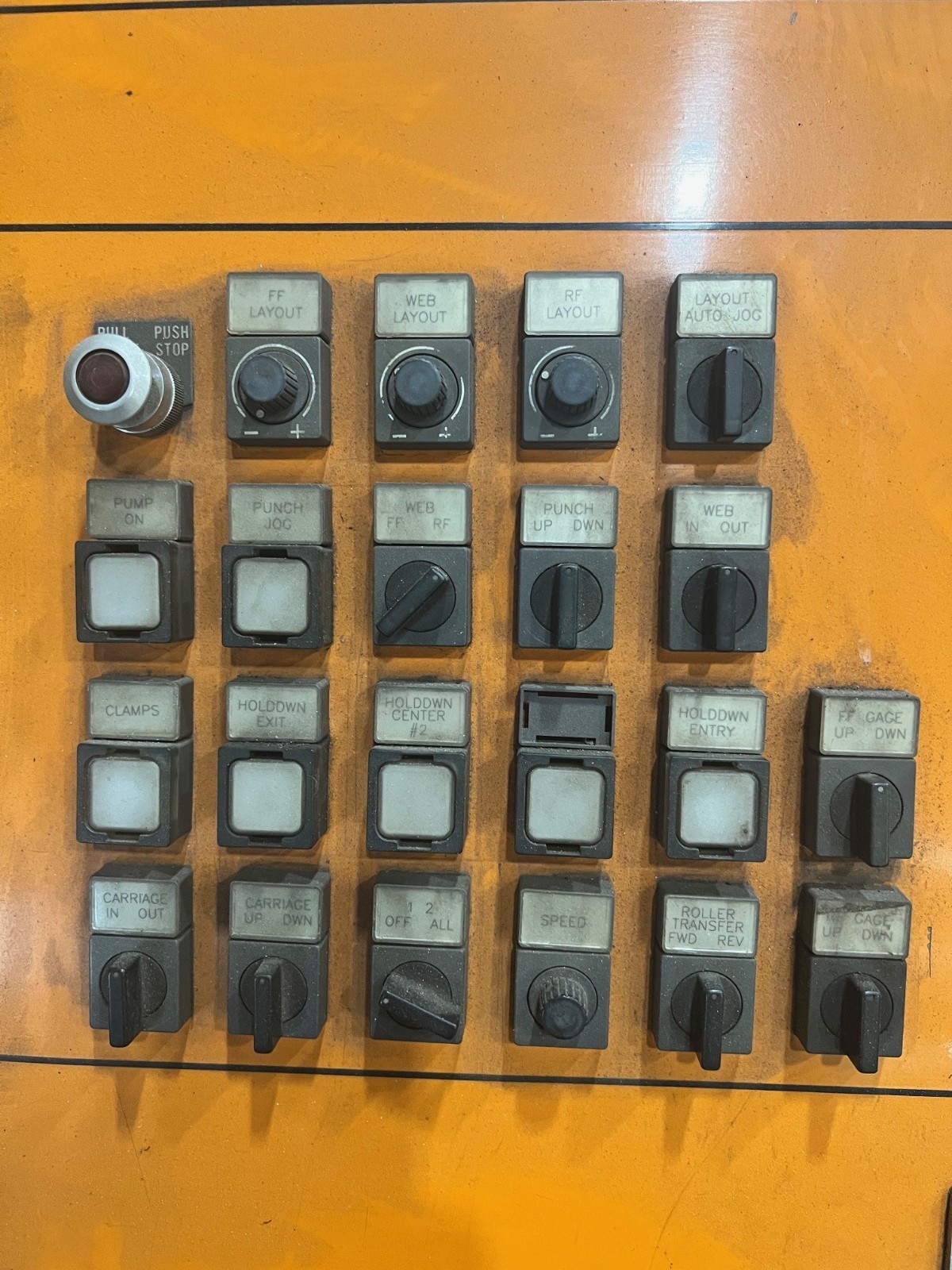 USED PEDDINGHAUS CNC DRILL LINE CONTROL, FAGOR, PACIFIC SCIENTIFIC, GE FANUC