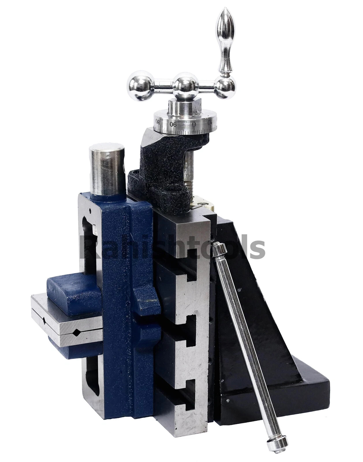 Lathe Vertical Milling Slide Fixed Base 4″ x 5″ And Self Centering Vice Vise 2″
