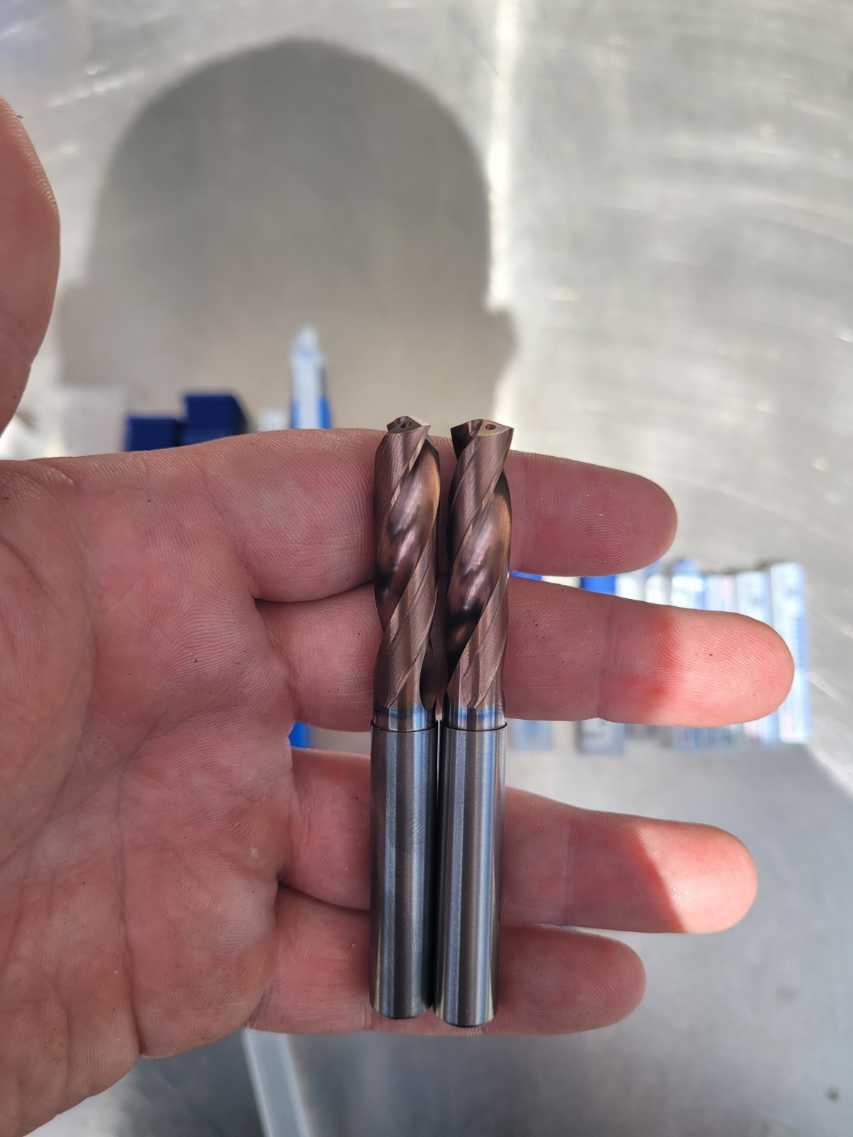 Tool Lot (Carbide Hole Thru Drills, Carbide drills, Tool Holders)