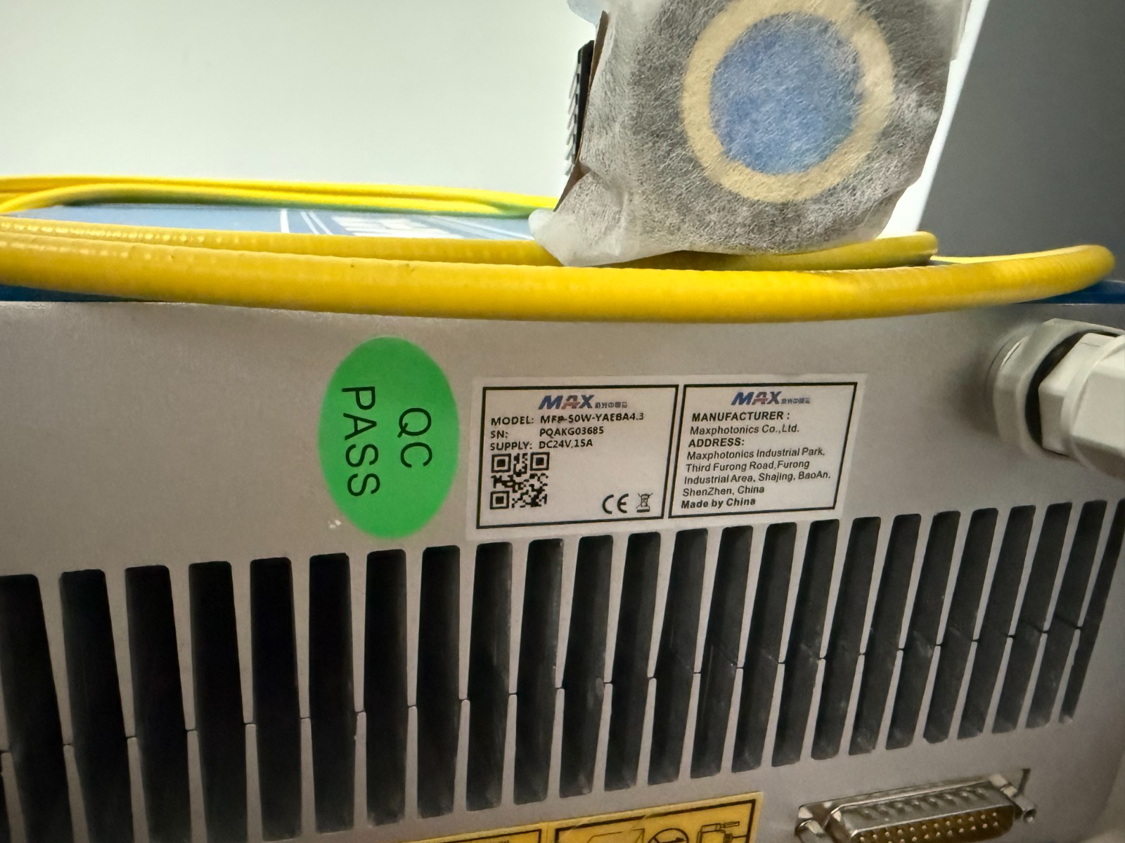 MAX 50W Nanosecond Fiber Laser Source-used