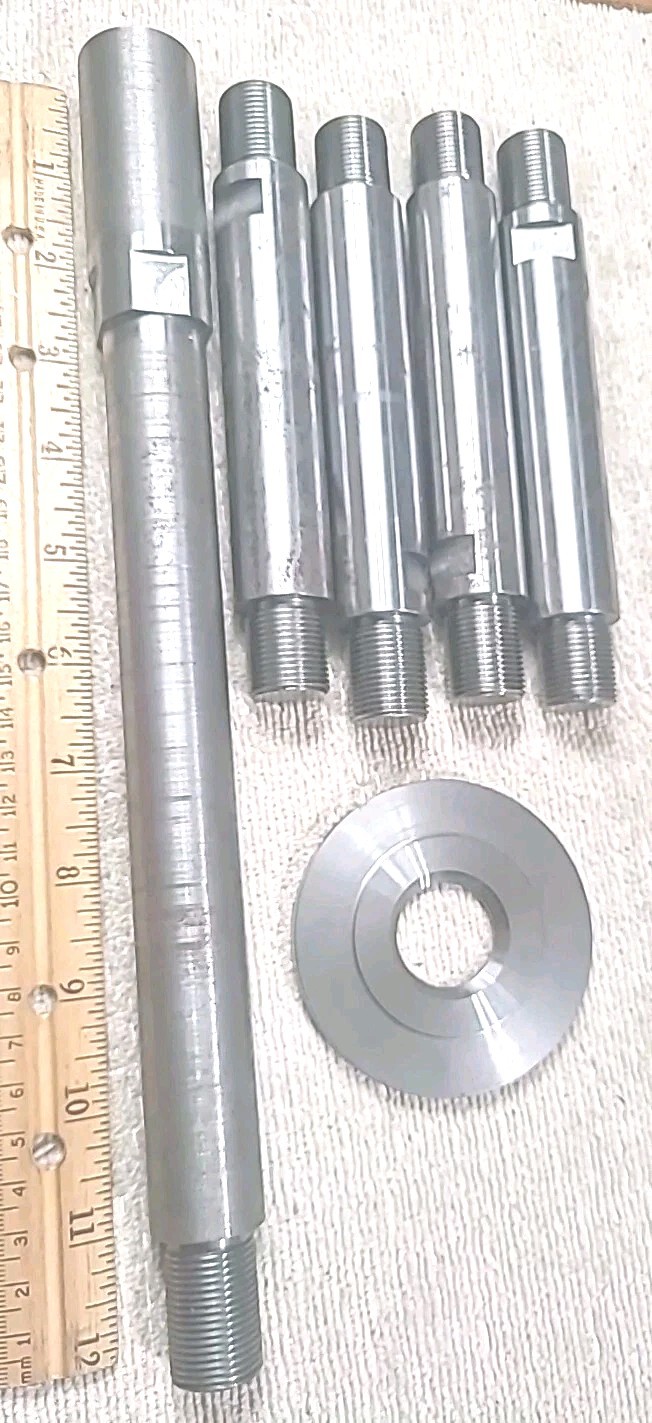 machinist parts from a closed machine shop, Tooling Threaded Extensions 1″ Dia
