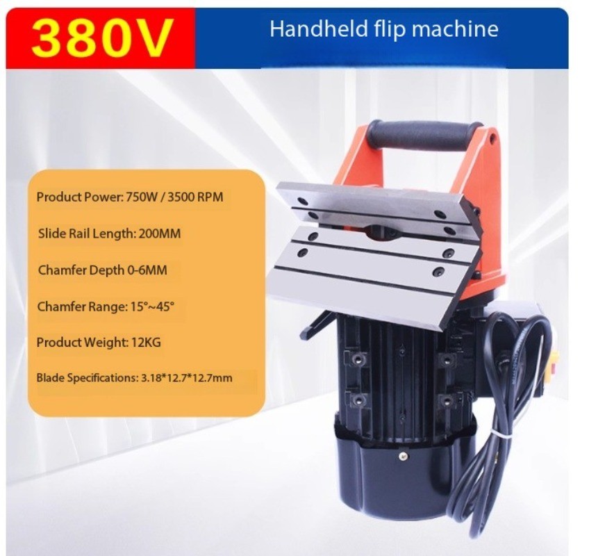 Handheld 45-Degree Beveling Machine Handheld Straight-Edge Metal Beveling Tool