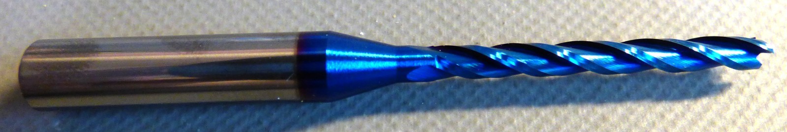 3 NEVER USED MCOLLNAS SRPT006 BLUE END MILLS CARBIDE 2 FLUTE 1/8″X1/4″X2-1/2″
