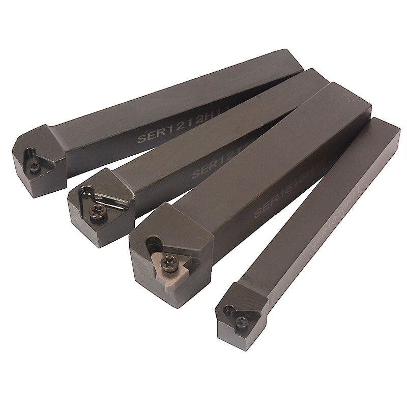 4PCS Lathe Turning Tool Holder Boring Bar Thread turning tool SER 11ER 16ER CNC