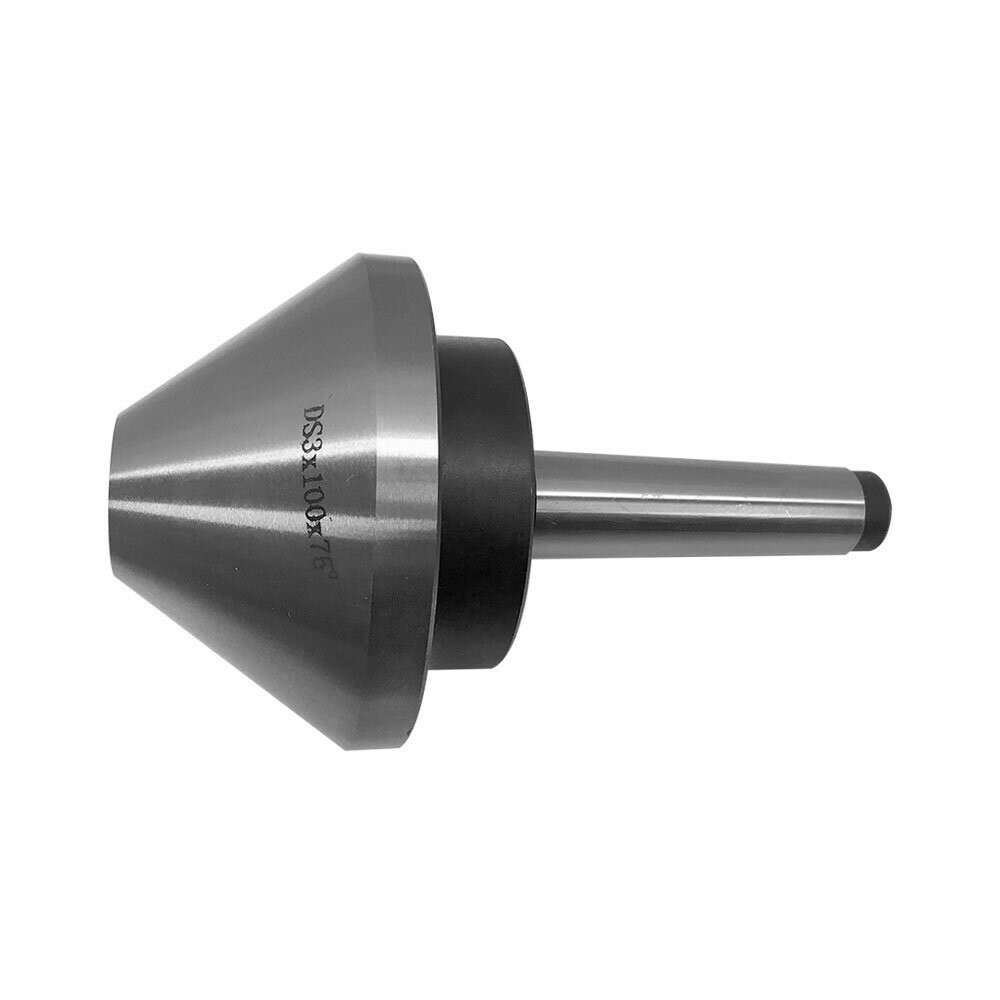 4”L x 4”W Precision MT3 Bull Nose Live Center 75 Degree Morse Taper #3 3MT