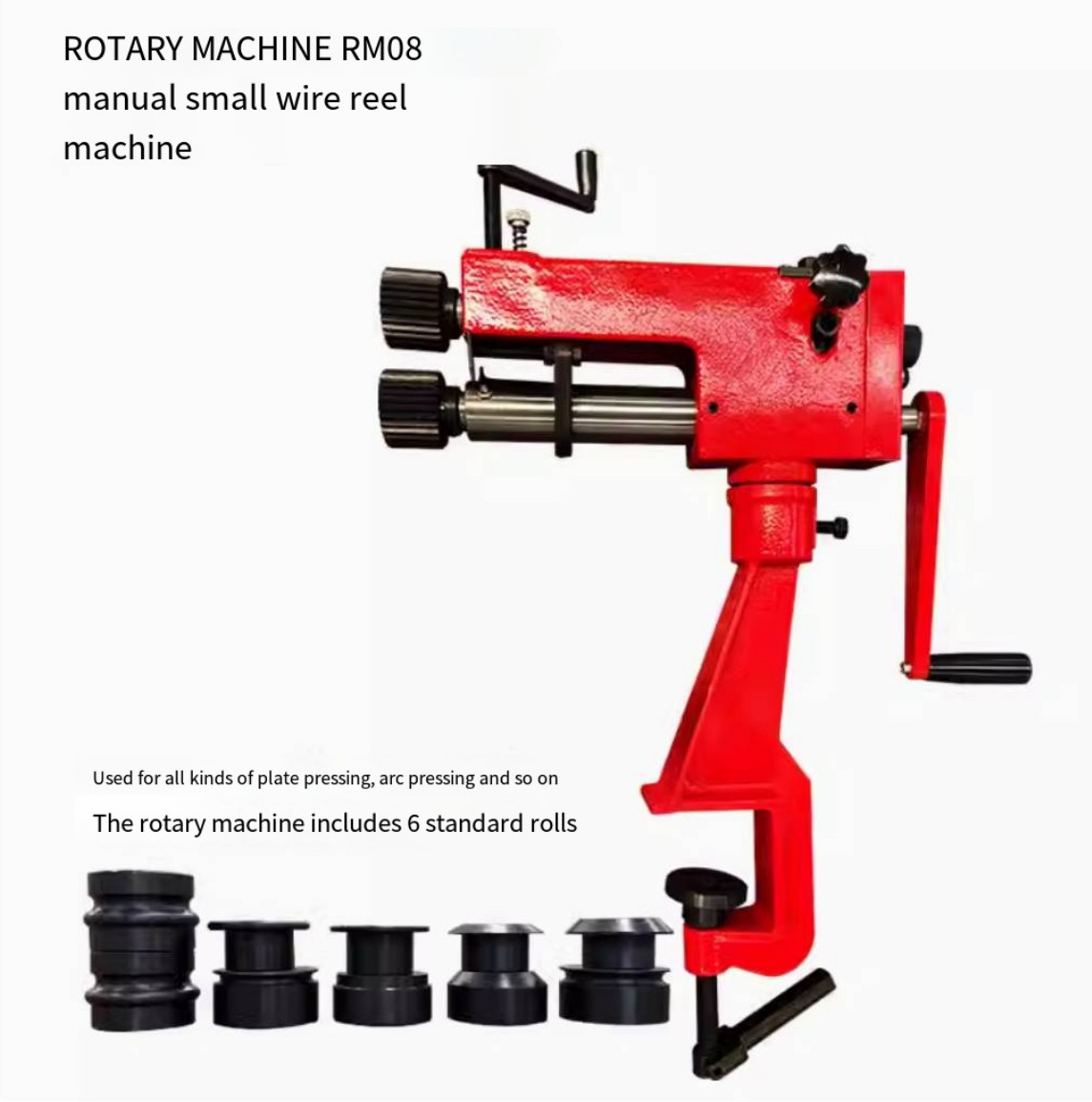Reeling Machine RM08 Engraving Machine Iron Sheet Crimping Machine Manual 0.8mm