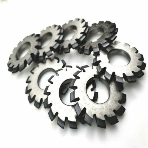 8PCS HSS PA14-1/2 Involute Gear Cutter DP8 DP18 DP14 DP16 DP20 DP22 DP24 14.5°