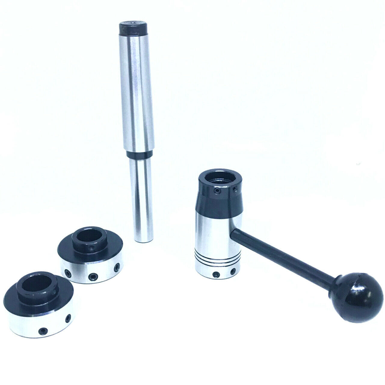 Lathe Tailstock Floating Die Holder Set MT3 Shank 3MT Holds Round Metric Dies mm