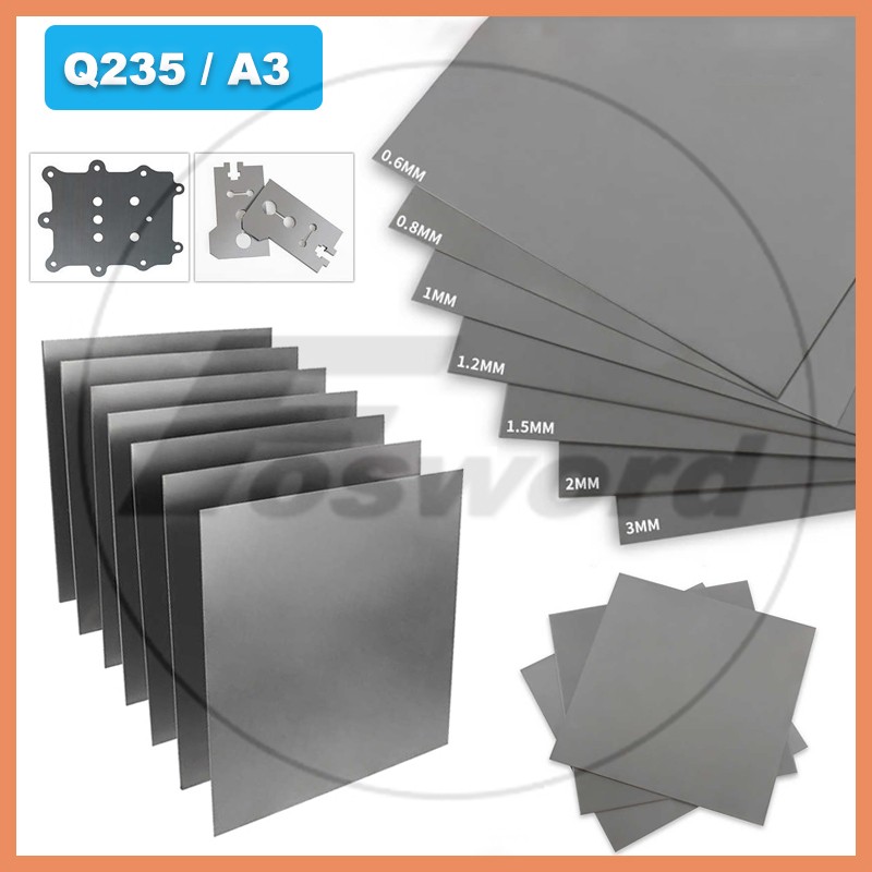 Q235 Iron Sheet A3 Carbon Steel Plate Laser Cut to Size Plate Thickess 0.5mm-5mm