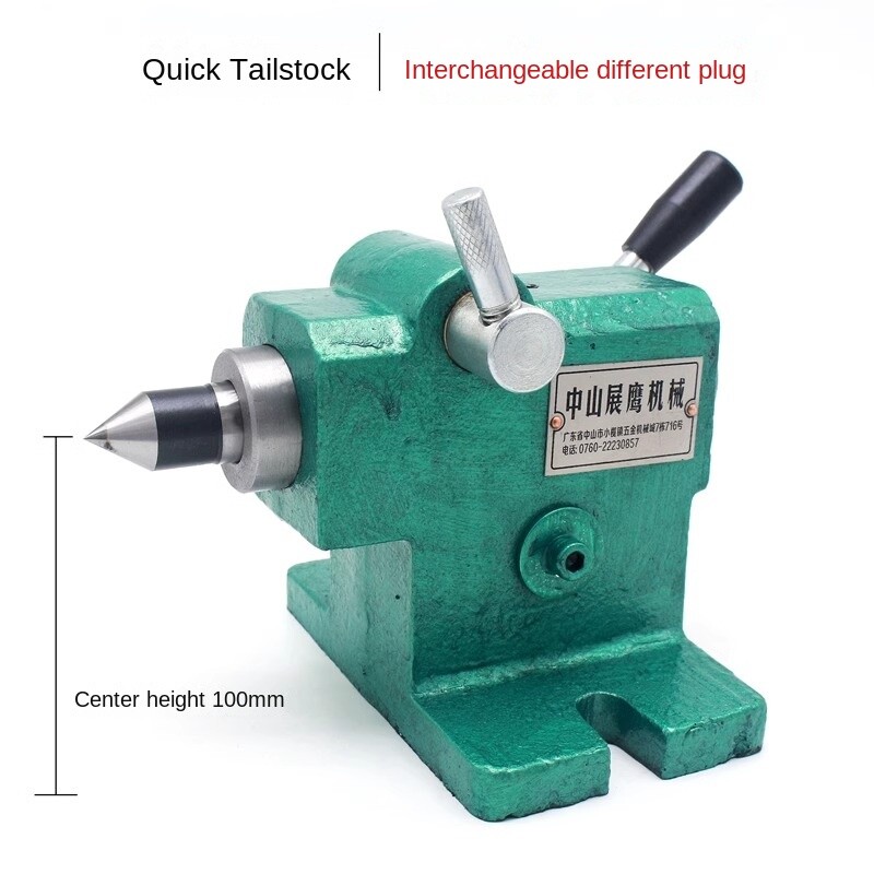 Small Lathe Tailstock Assembly Woodworking Simple Quick Retractable Ejector
