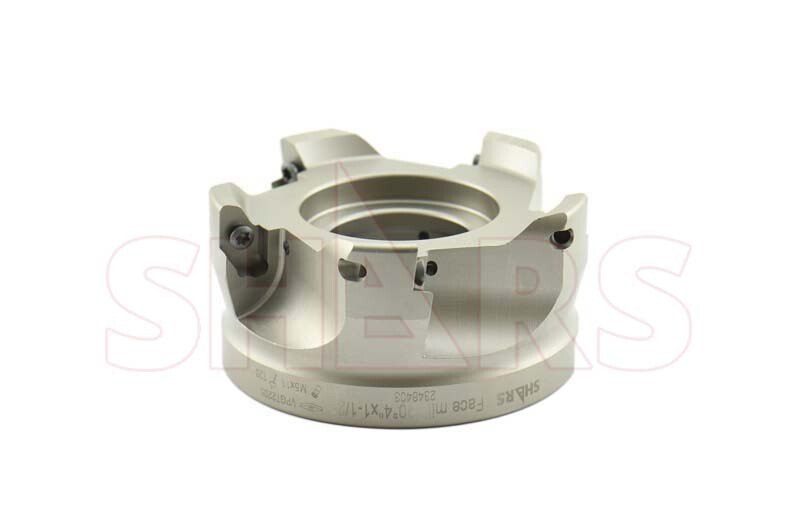 Shars 4″ 90 Degree Square Shoulder Indexable Face Mill VPGT Insert S[