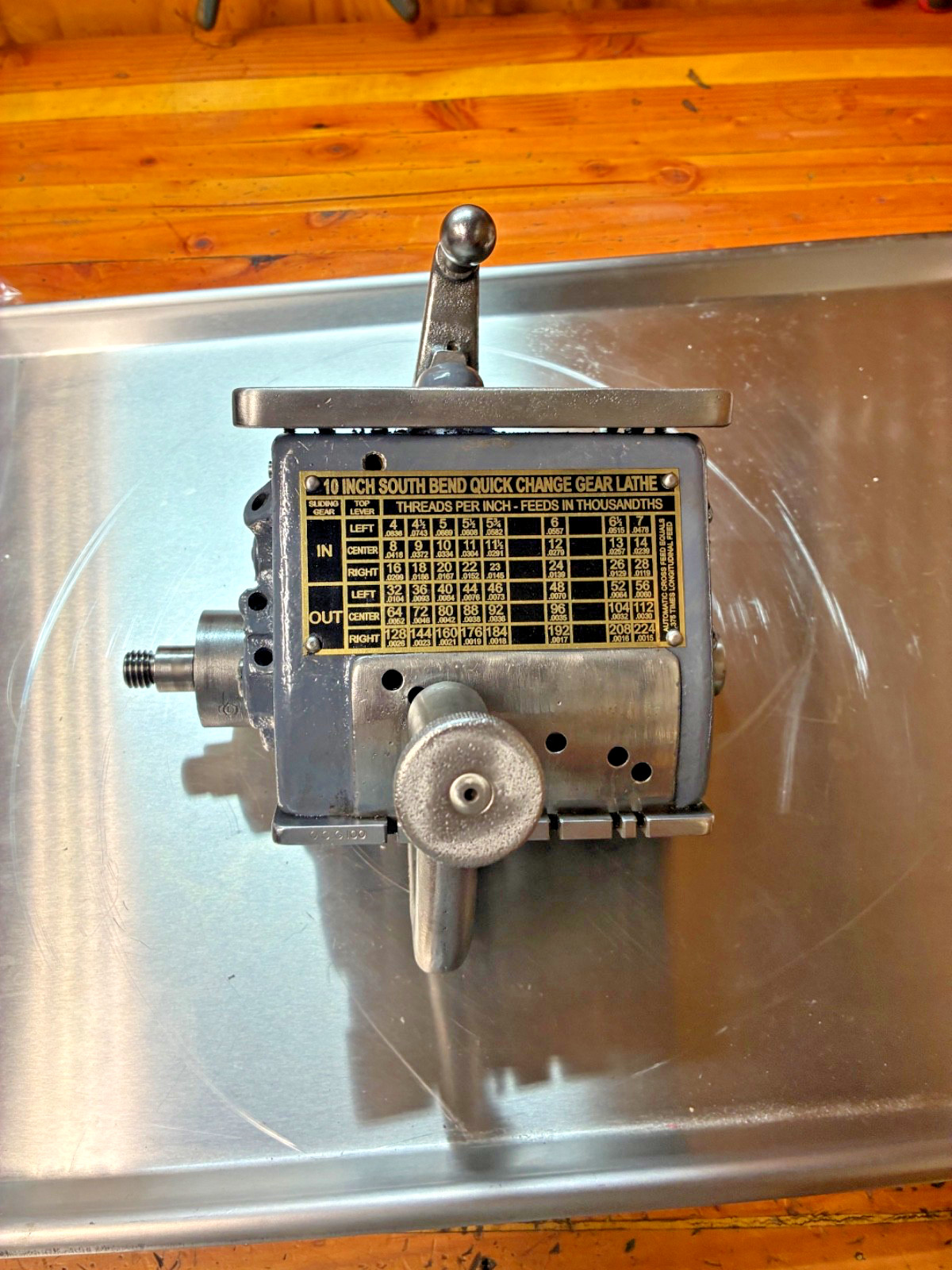 South Bend Lathe 10″ 10L Single Tumbler Quick Change Gearbox W/ Lead Screw Gear