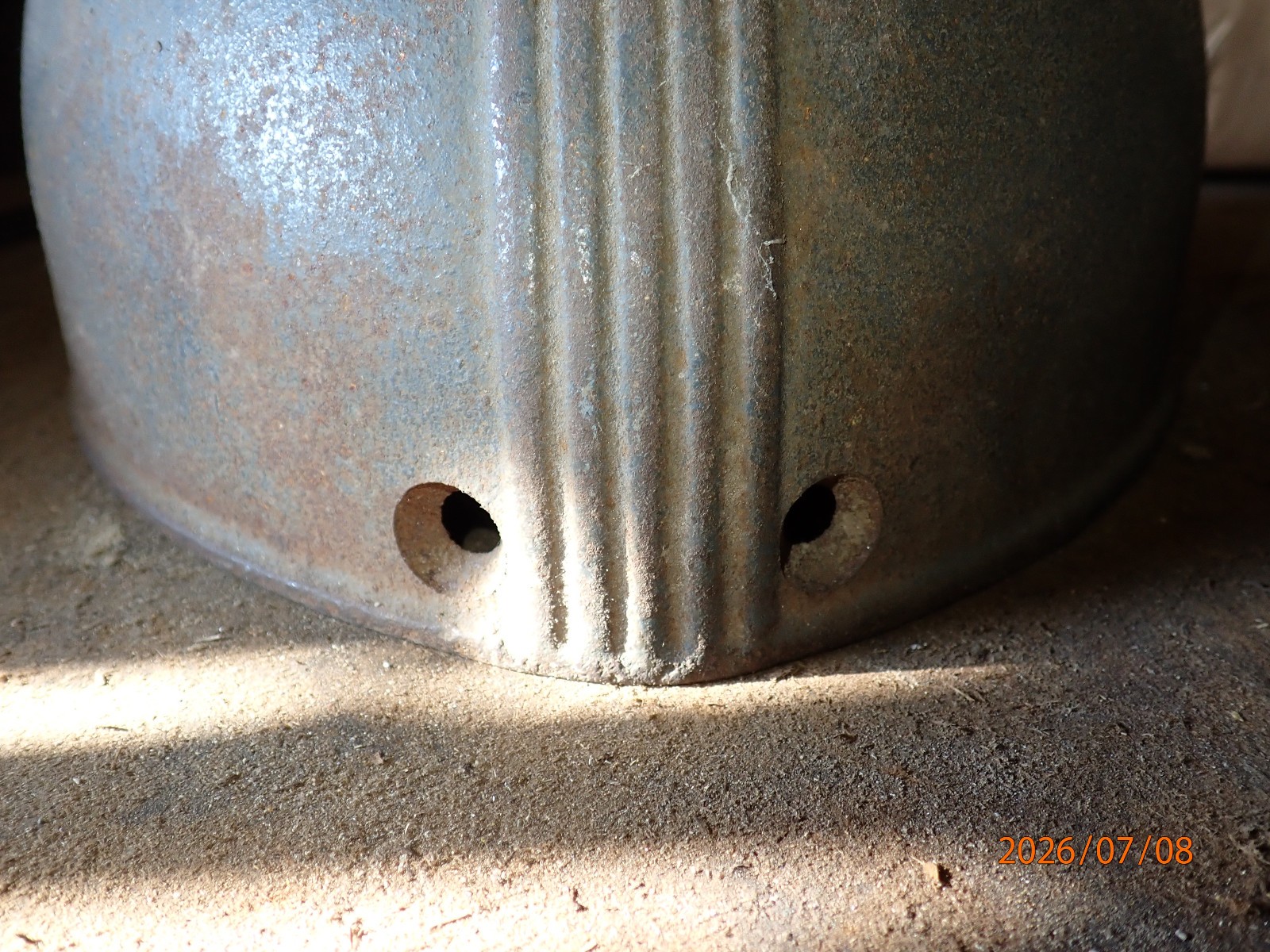 VINTAGE DELTA MILWAUKEE 14″ DRILL PRESS FRONT PULLEY COVER IRON CASTING DP257
