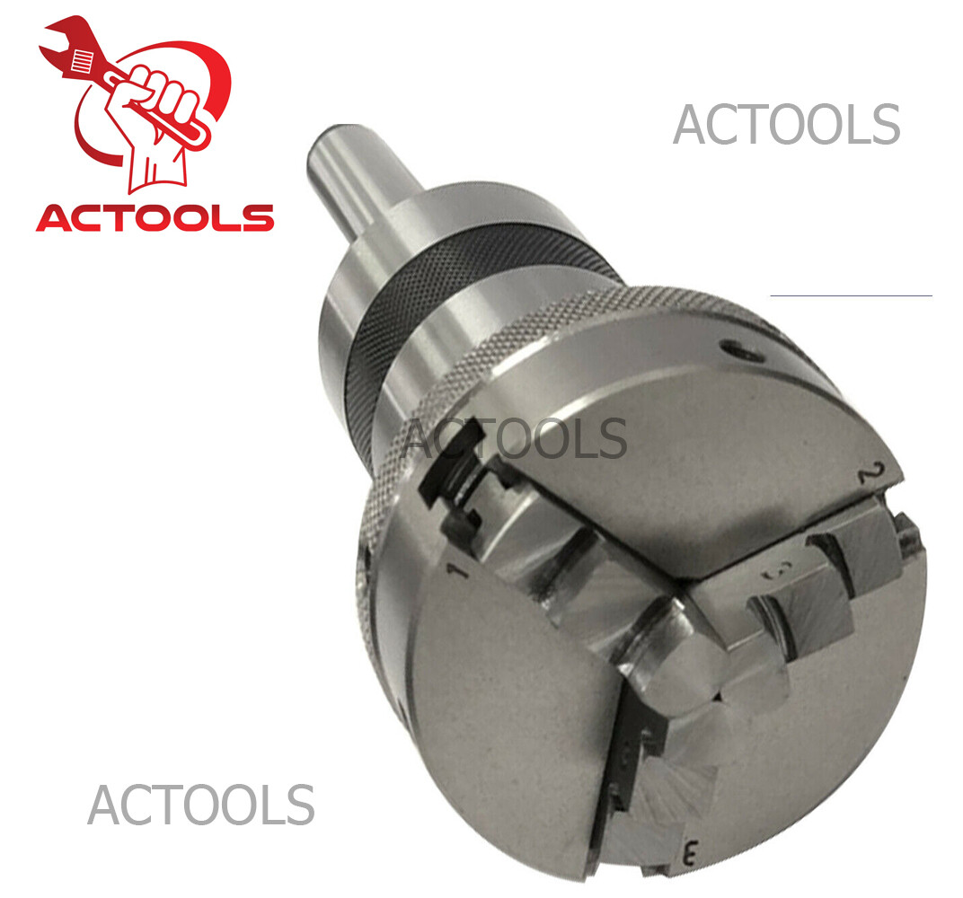 Mini Lathe Chuck MT3 Revolving Center 3MT Shank 3 Jaw Self Centering 2-1/2″ 65mm