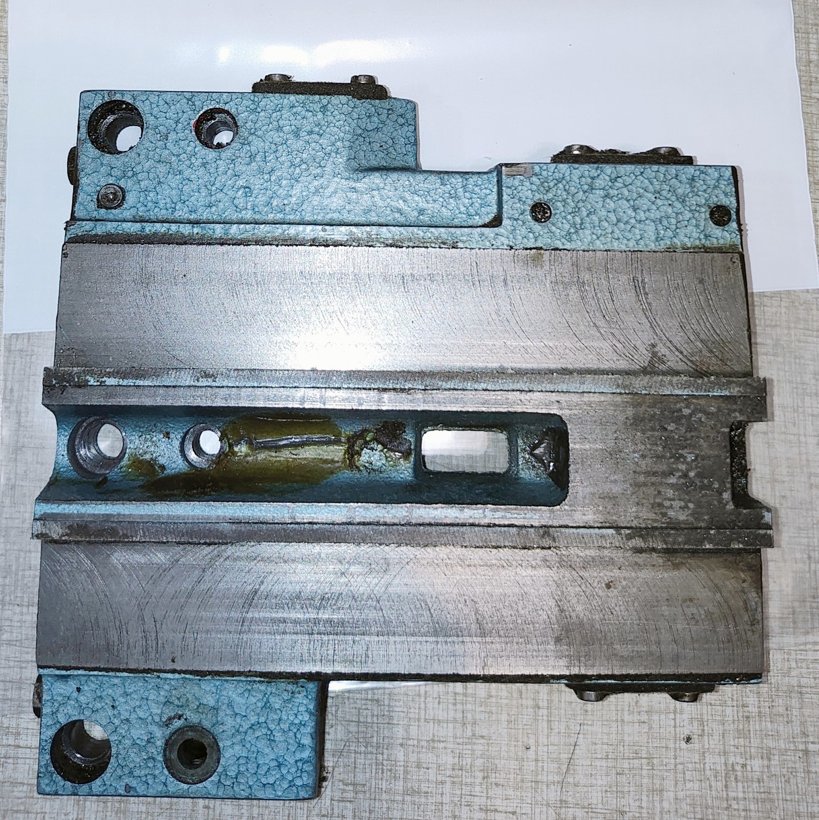 Emco Maximat 7 Lathe Cross Slide Dovetail Casting w/ Metal & Plastic Gibs A25X